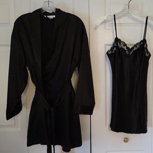 Victoria's Secret Black Babydoll Nightwear Set